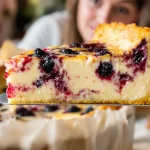 Entre flan et clafoutis, ce gâteau sans beurre ni sucre raffiné révèle une texture bluffante